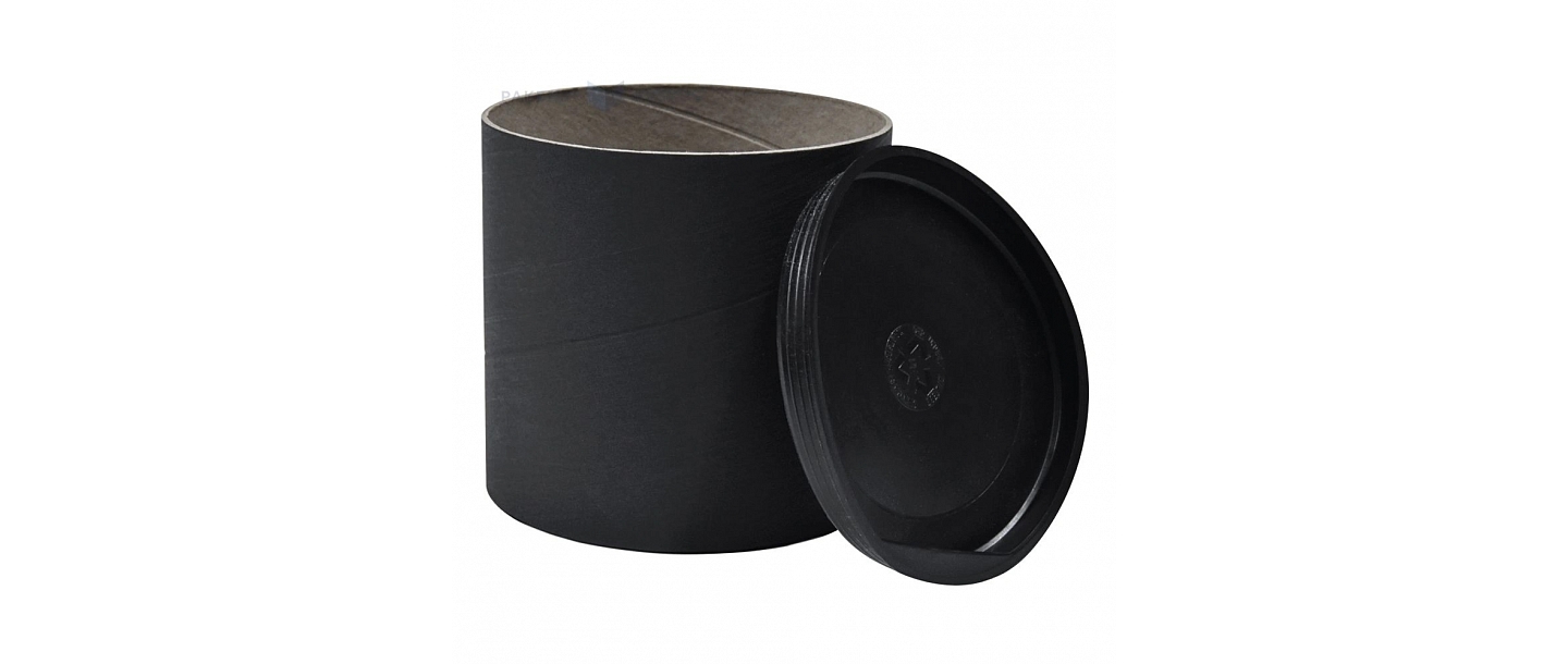 Black cardboard postal tube height 11cm diameter 11cm - Tubes for postal items