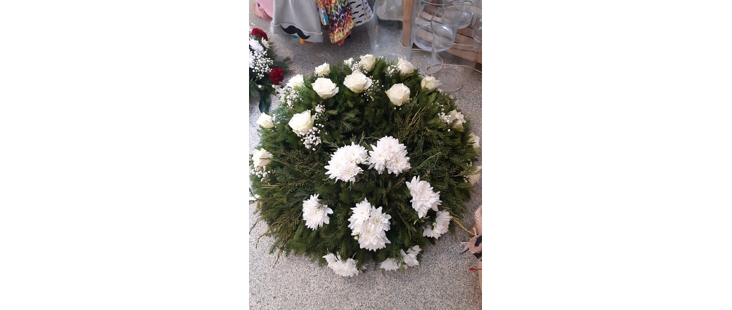 Wreaths. Flower shop in Baldone Meldra