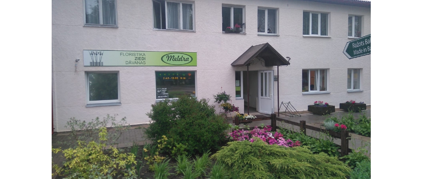 Flower trade. Flower shop in Baldone Meldra.