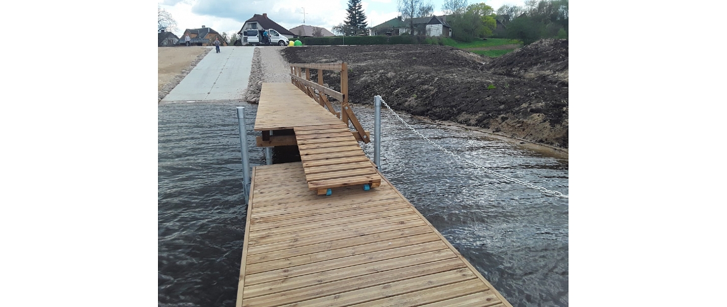 Excavation of water bodies and strengthening of the shoreline
