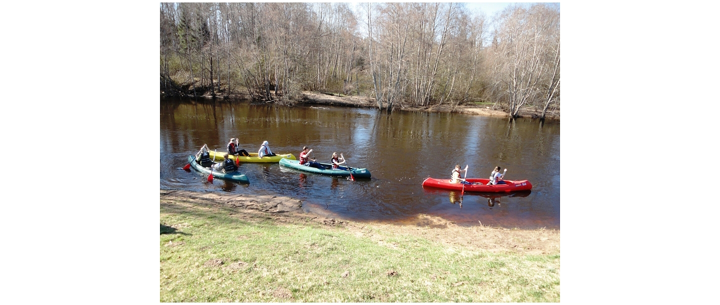 Boating on the Salaca River