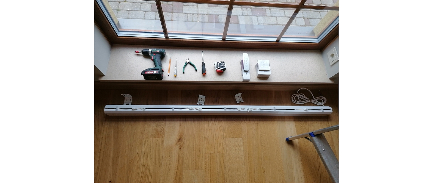 Electric blinds, installation