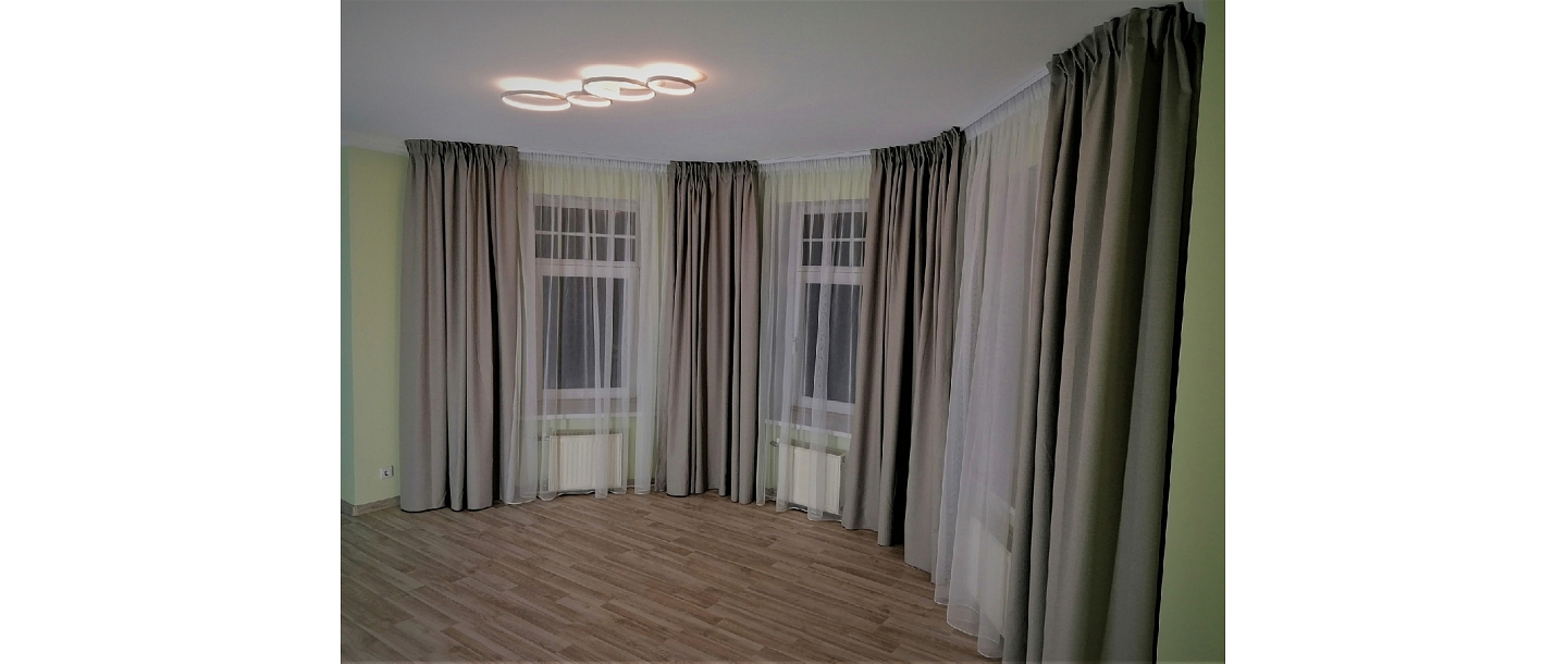 Night curtains for the living room
