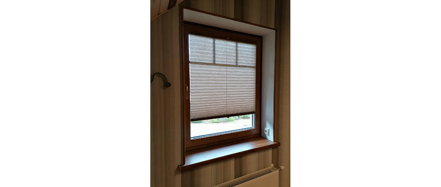 Pleated pleated blinds