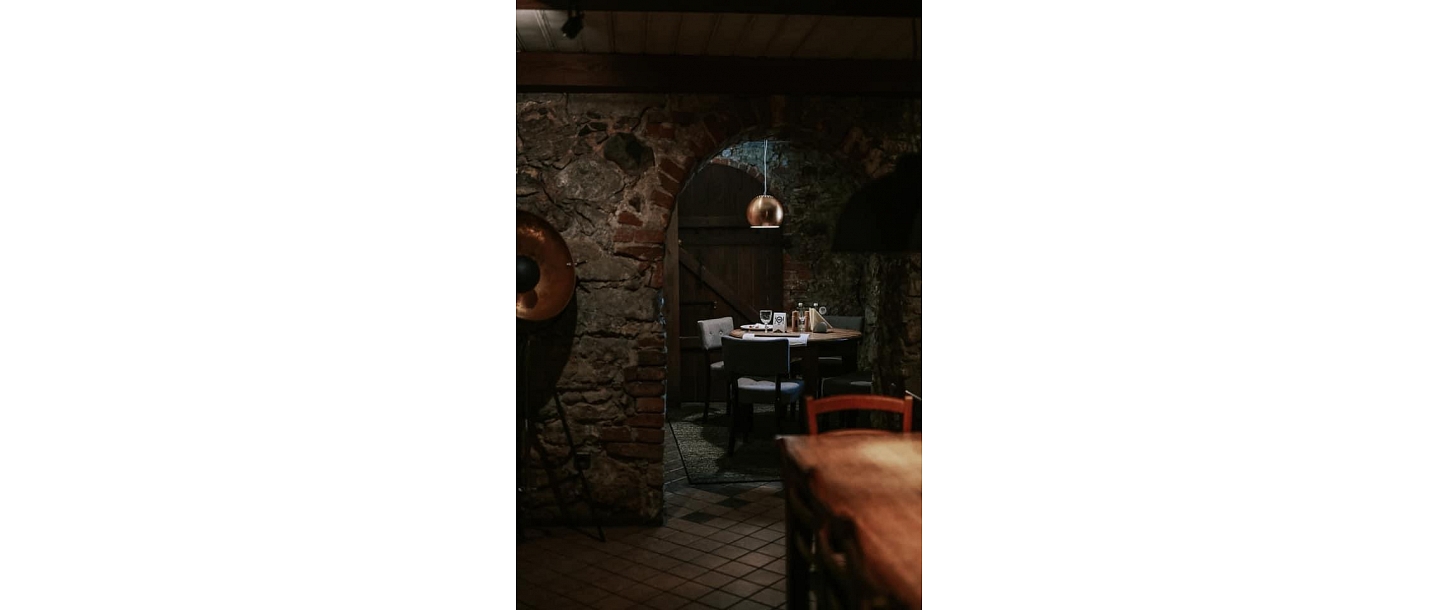 Кафе "Pagrabins" в Кулдиге