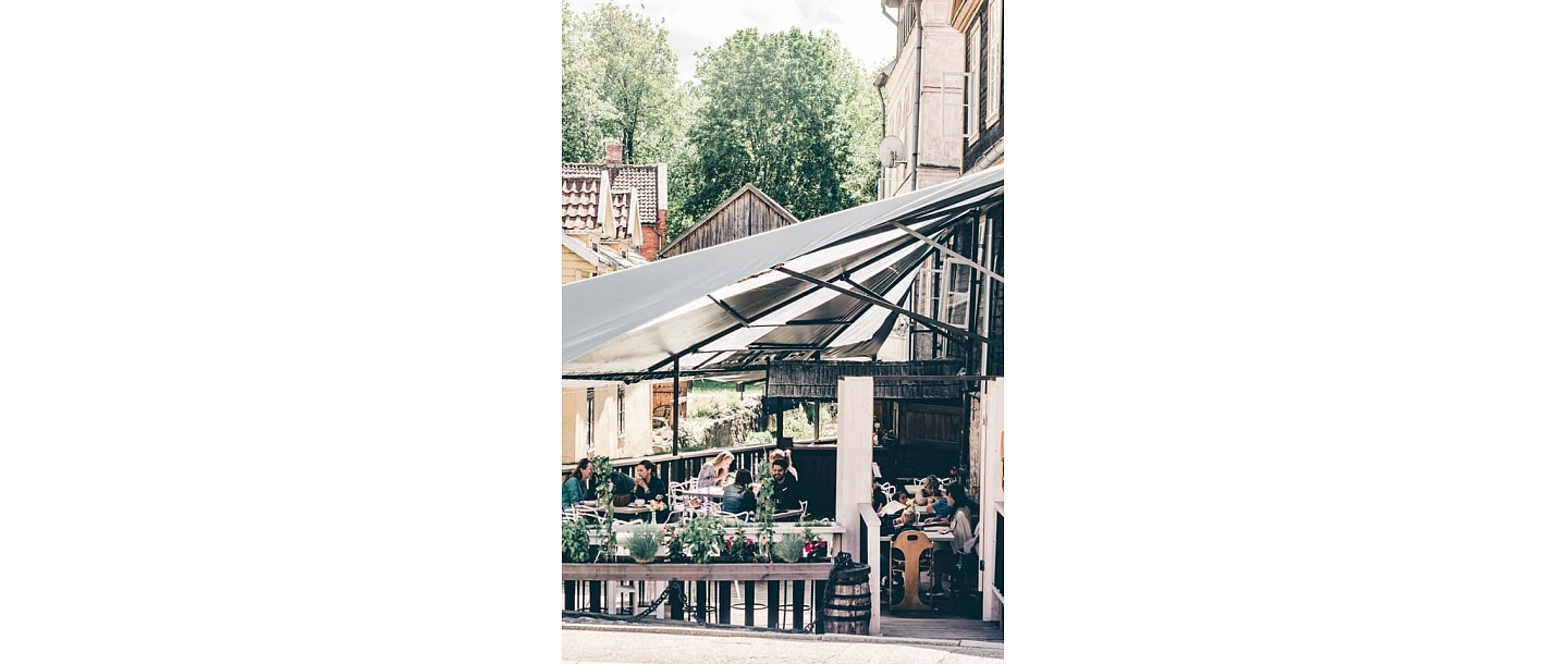 Летняя терраса в Кулдиге