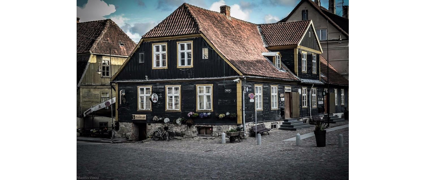 Cafe "Pagrabins" in Kuldiga