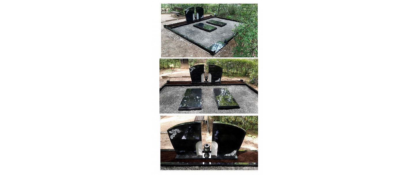 Надгробные памятники, бордюры, оградки