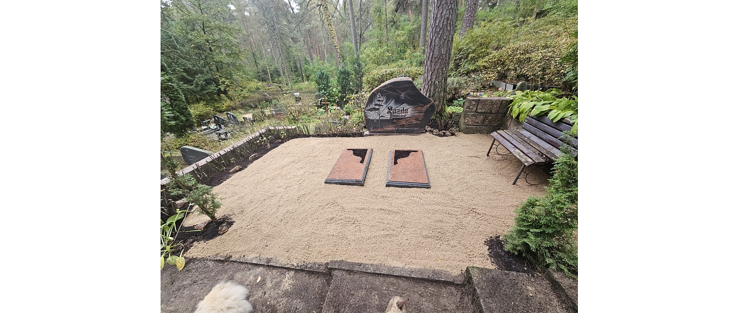 kapavietas labiekārtošana