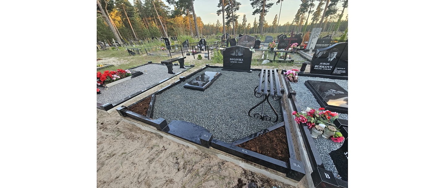 kapavietu uzkopšana