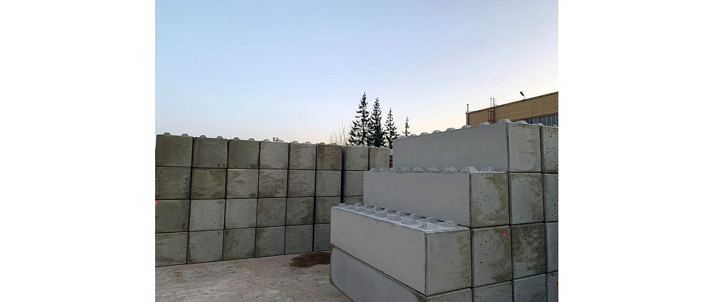 saliekamo sienu bloku ražošana