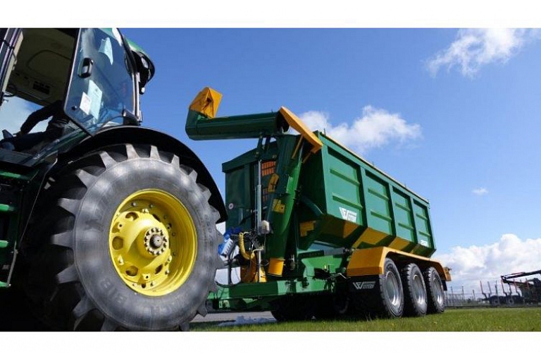Grain truck semitrailer