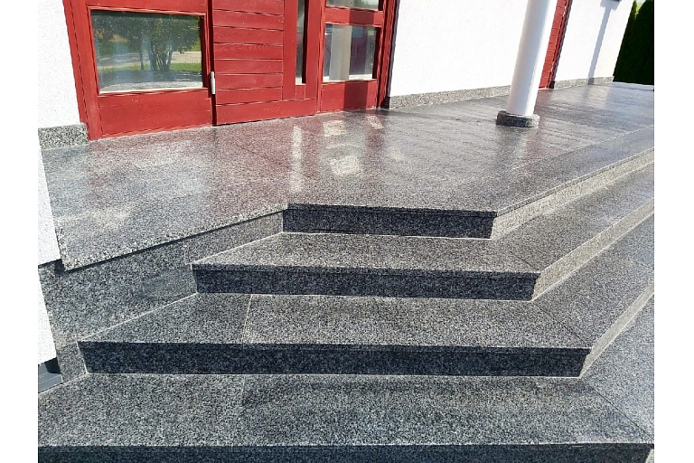 Granite steps and areas