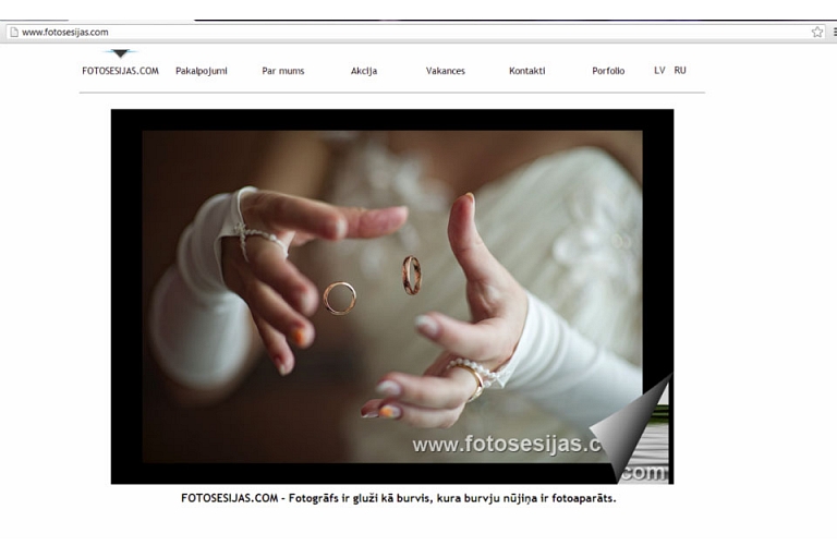 Home page development