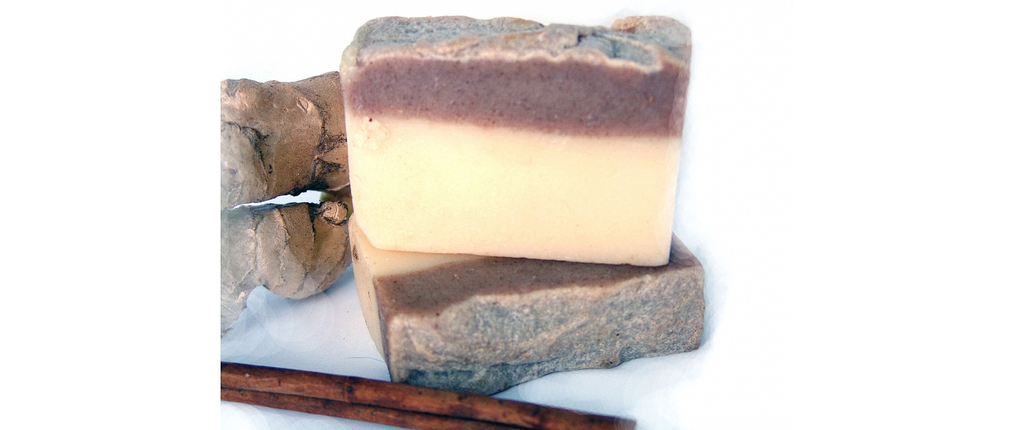 Kanēļa un ingvera kazas piena ziepes