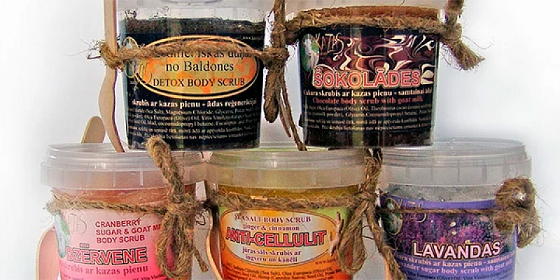 Body faces, leg, foot creams, masks, scrubs, butter. ECO products