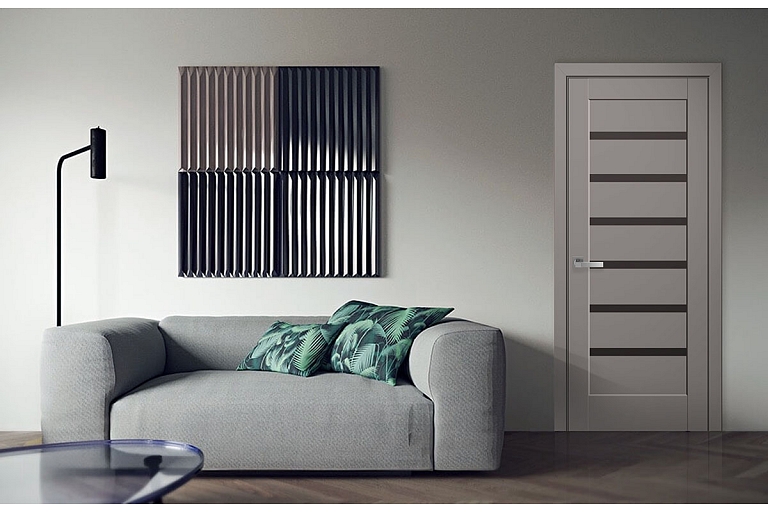 Linneya anthracite door