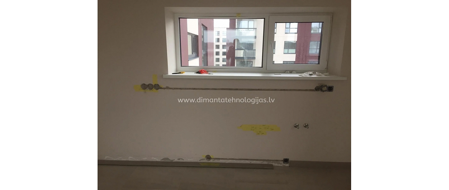 Štrobēšana un kontaktligzdu urbšana