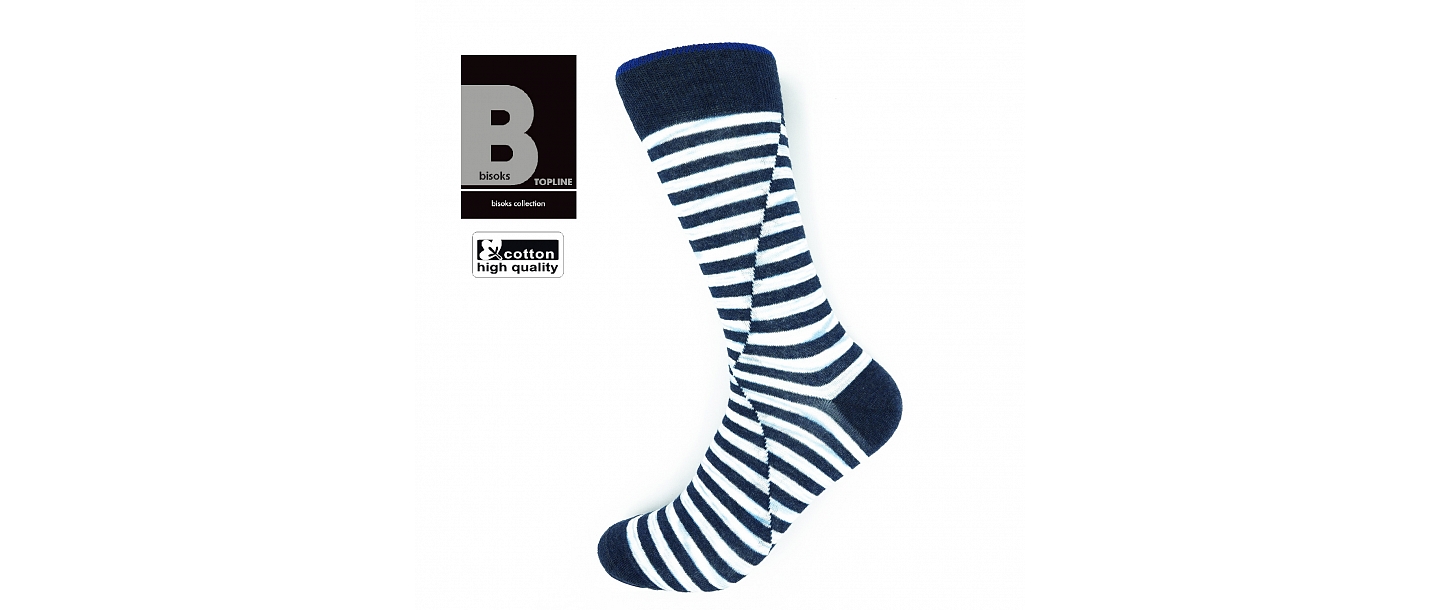 BISOKS TOPLINE – High quality materials, technological news, increased strength, beautiful packaging and the appearance of socks. High price level.