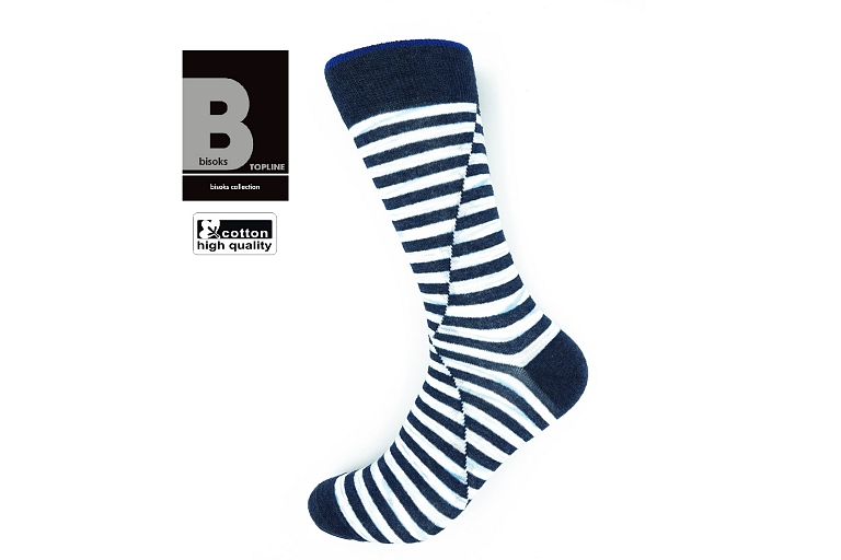 BISOKS TOPLINE – High quality materials, technological news, increased strength, beautiful packaging and the appearance of socks. High price level.