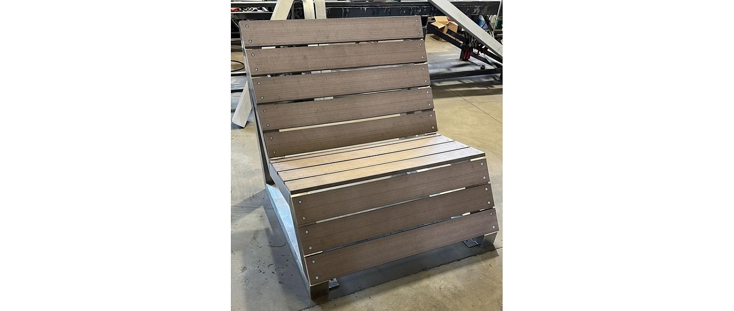 Metal bench