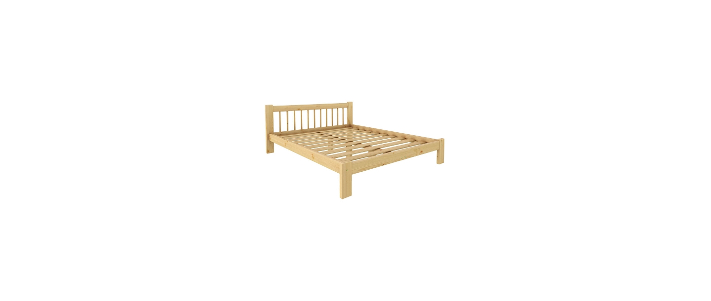 Кровать ANIJA HOME из массива дерева для современной и комфортной спальни