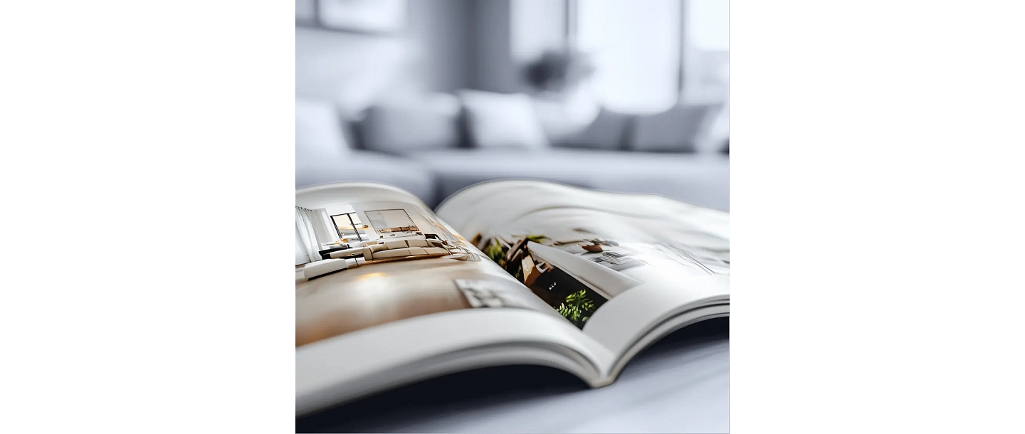 Elegant design magazines with PrintOnline.lv printing services