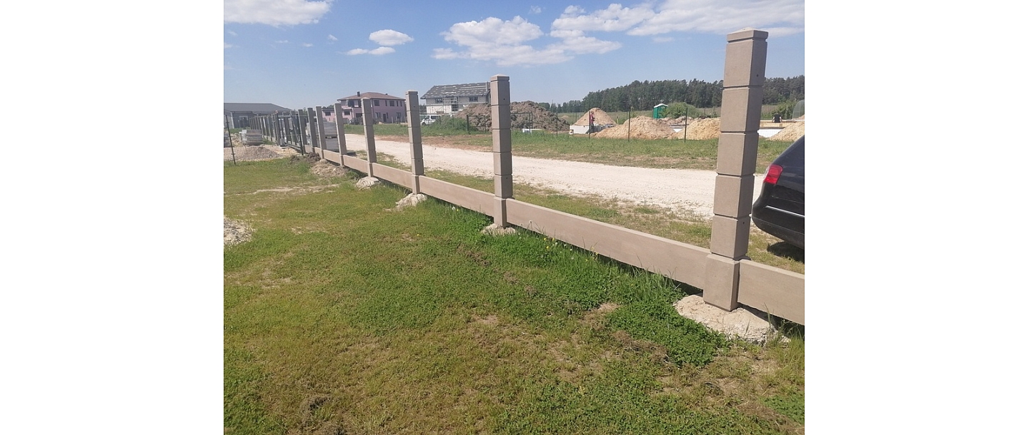 Installation of concrete poles