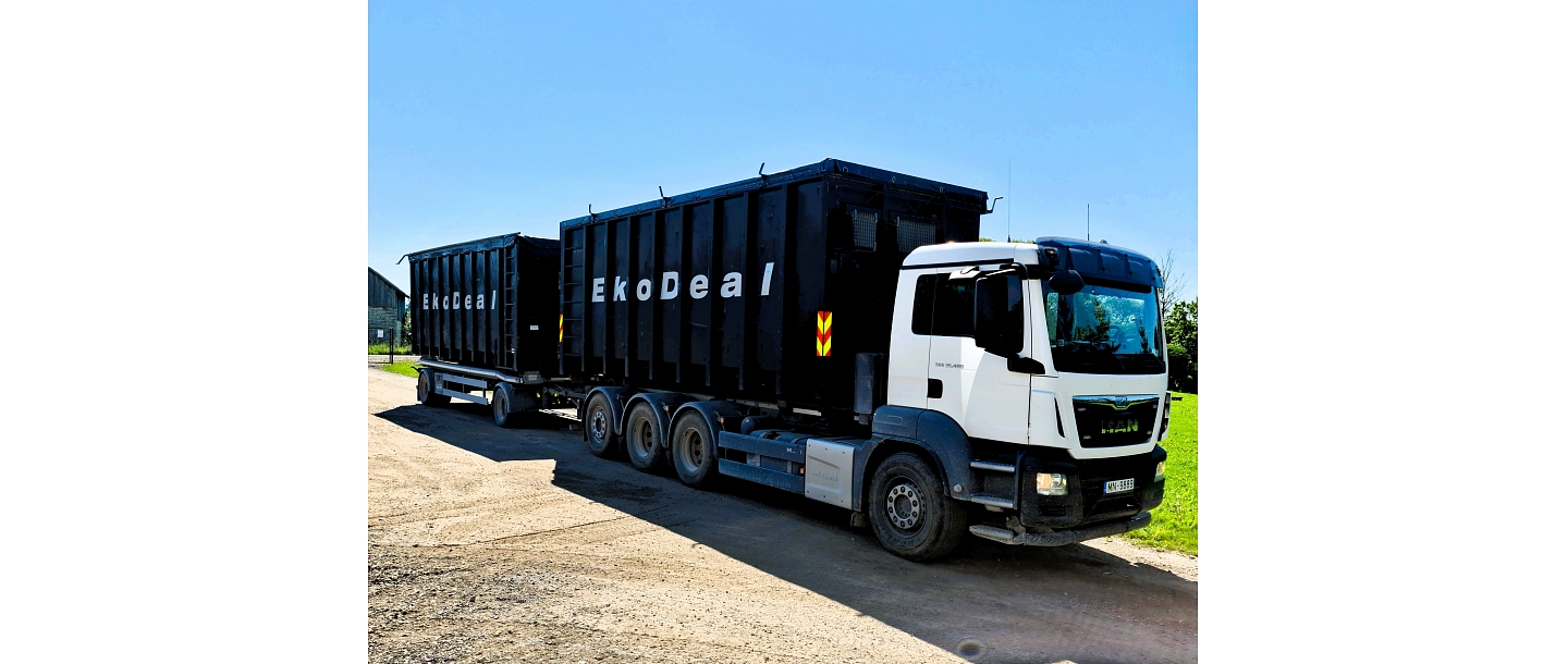 EkoDeal specializējas būvgružu un atkritumu izvešanā ar specializētiem konteineriem un transportu.