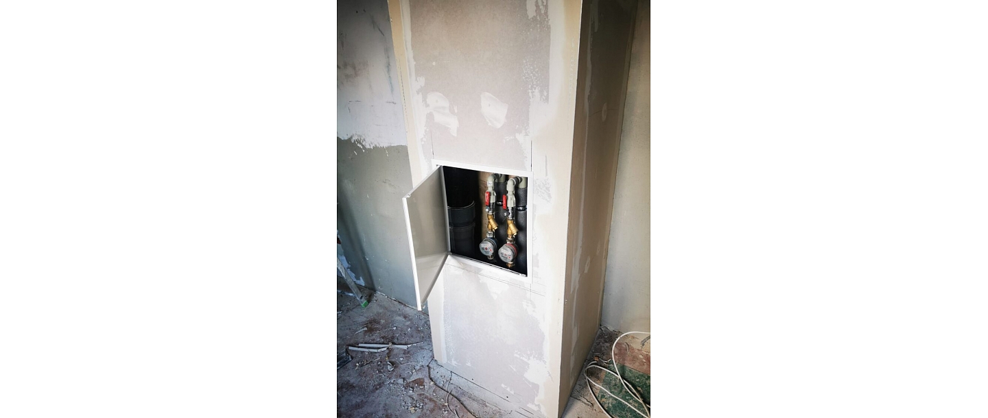 installation of sewer risers and pipelines