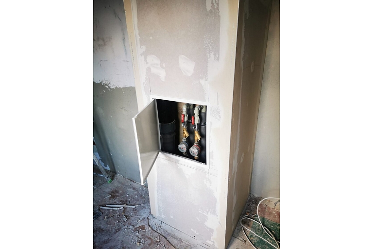 installation of sewer risers and pipelines