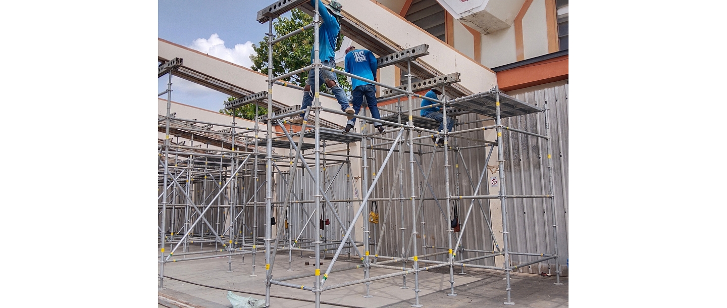 Construction site work