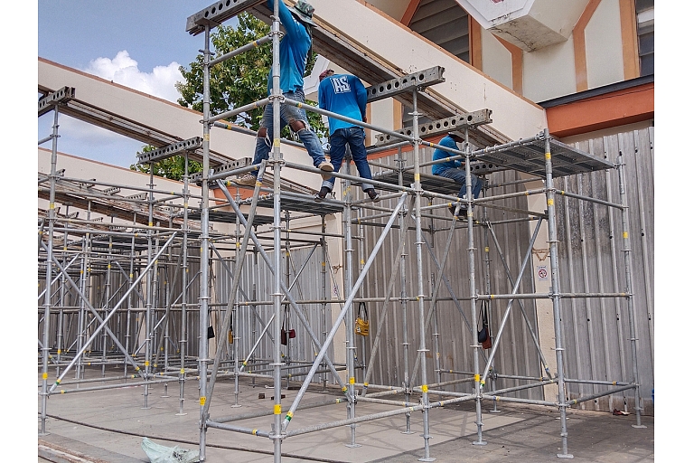 Construction site work