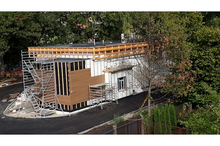 Строительство пляжа Фриденлунд