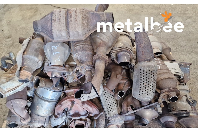 Non-ferrous metal scrap collection point in Riga