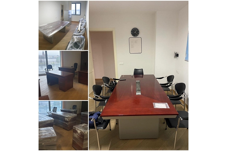 Biroja mēbeļu pārcelšanās