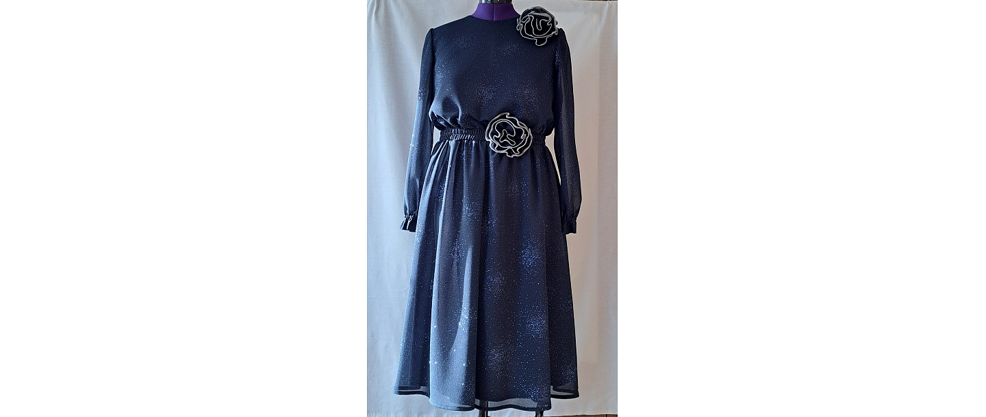 Dark blue dress for women