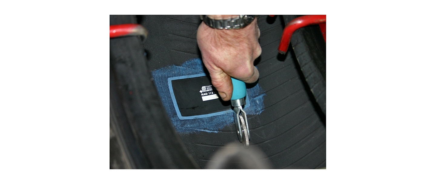 Patch putting on