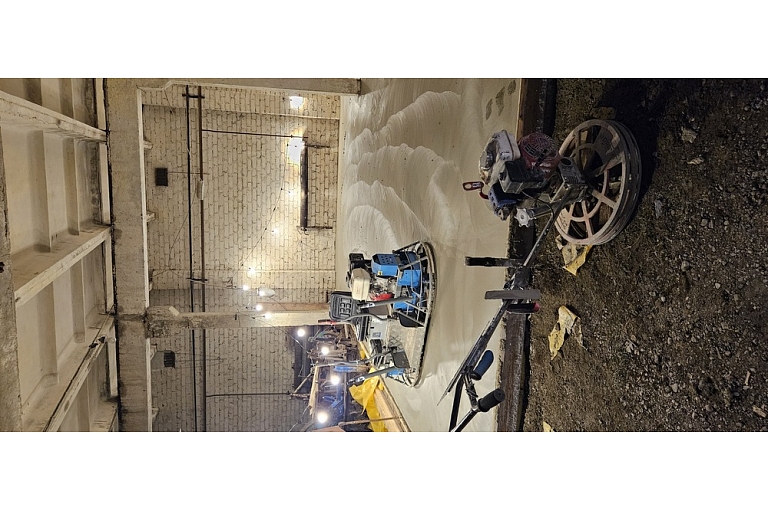 Casting of concrete floors
