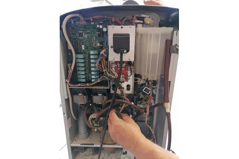 Heating equipment repair, for example, boilers and water heaters.