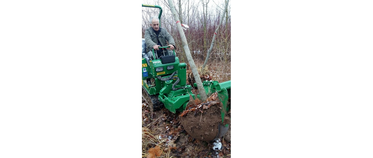 Tree digging planting