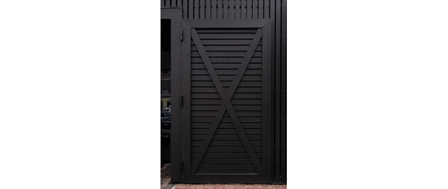 Metal doors and gates with durable construction