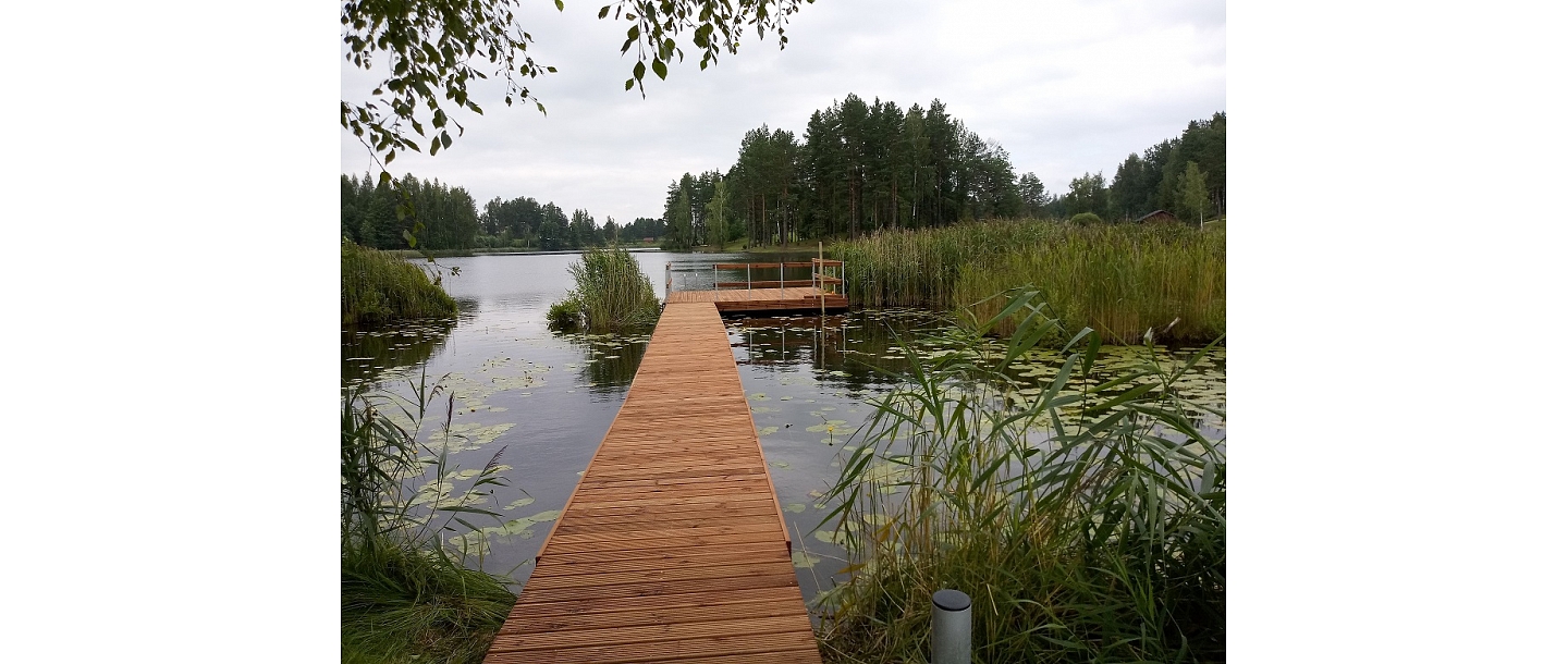 Construction of boat docks and rafts