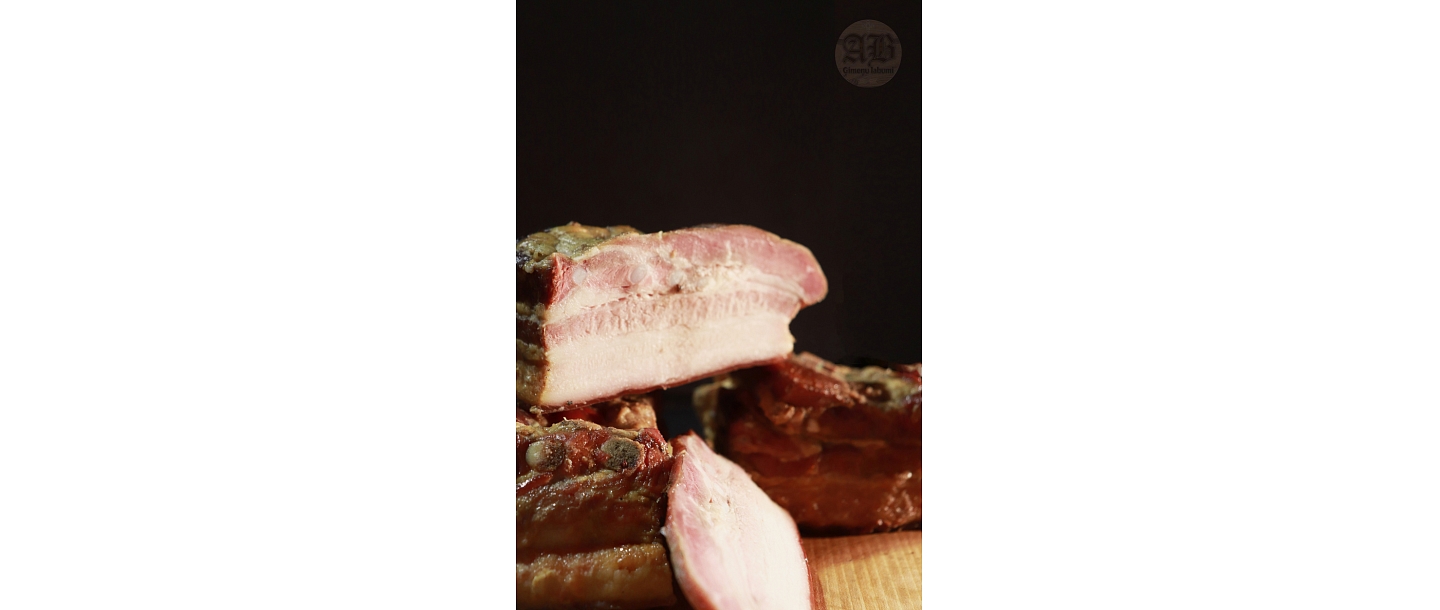 Home-smoked meats smoked with alder wood