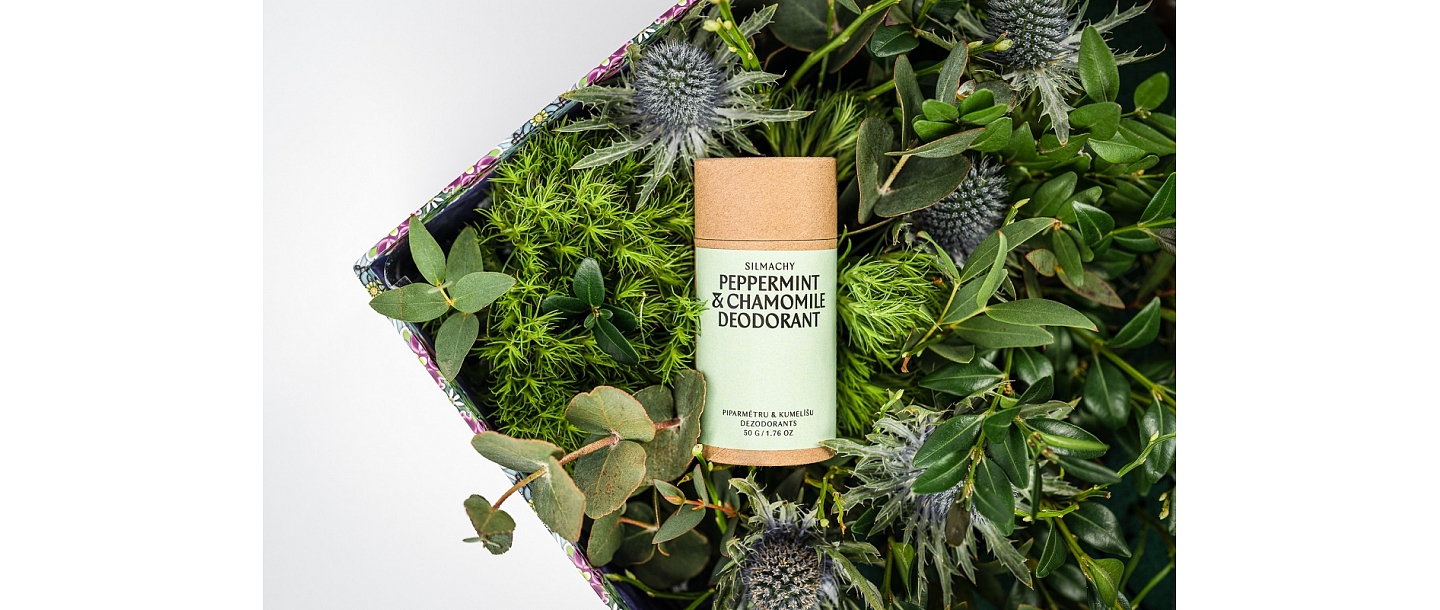 Peppermint and chamomile deodorant