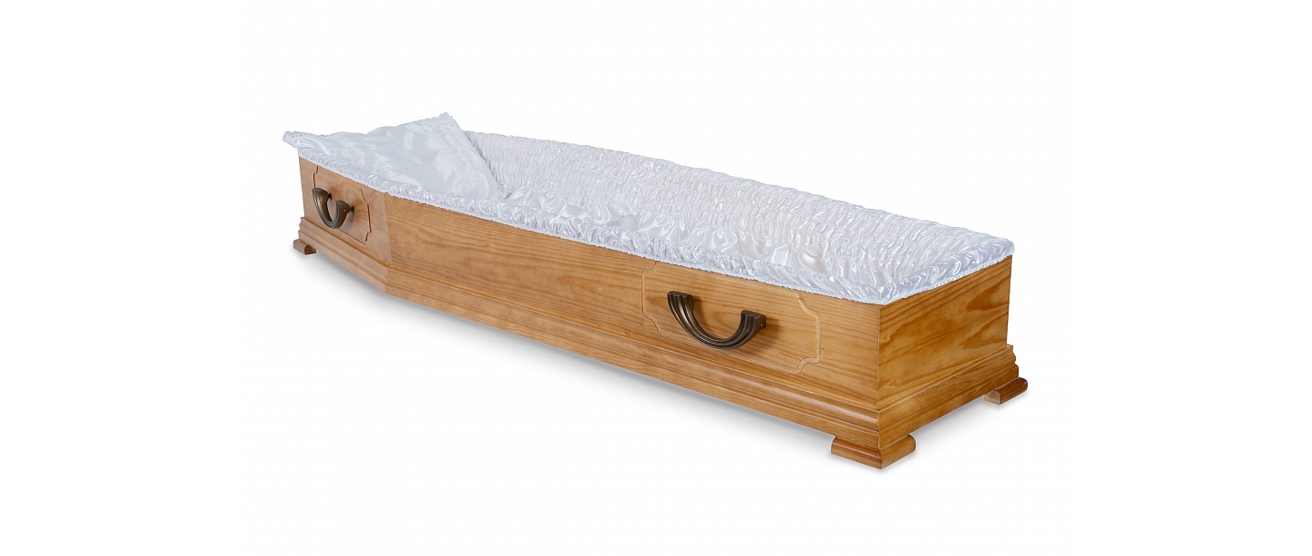 Wooden coffins for burial