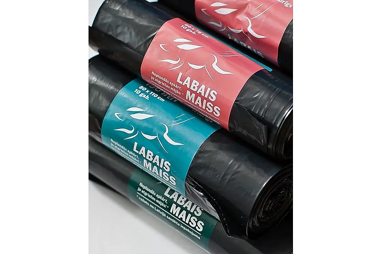 Garbage bags of different sizes produced in Latvia