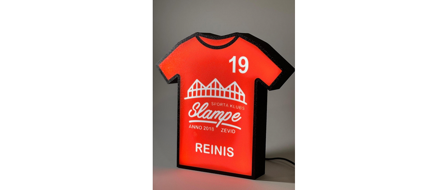 3D printed LED shirt