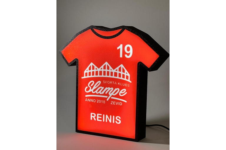 3D printed LED shirt