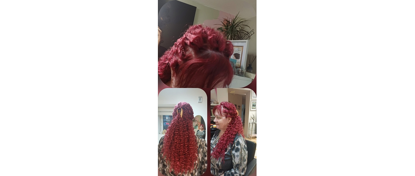 Hairstyle with curls